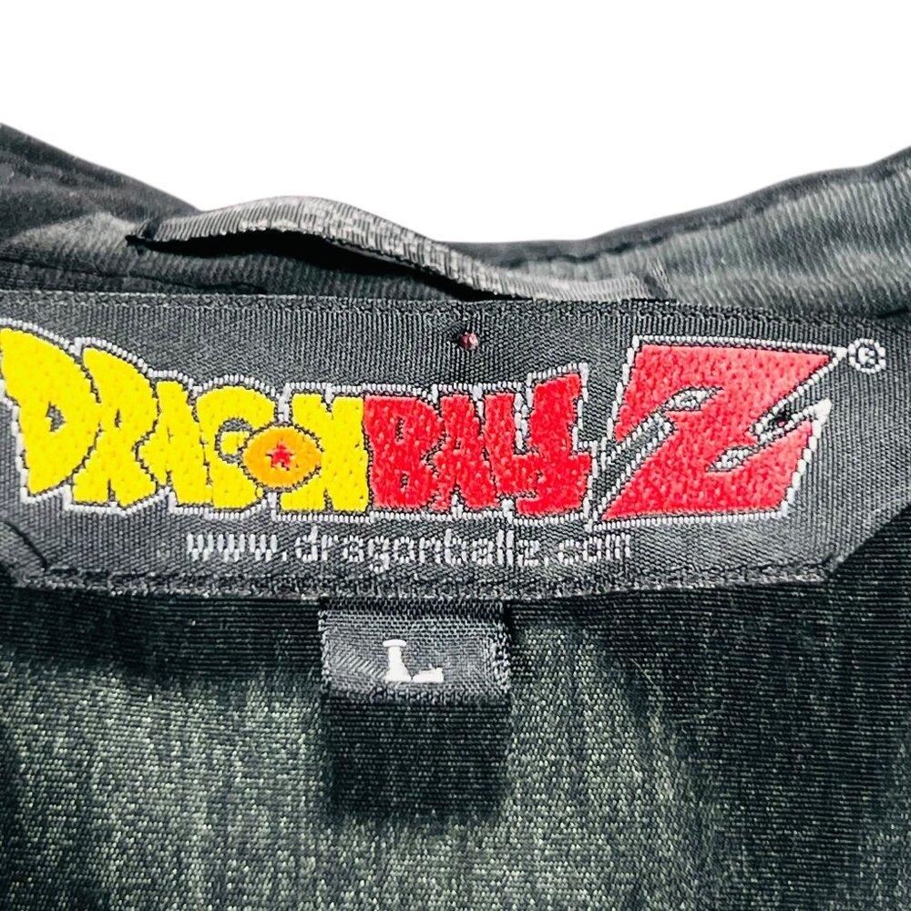 Vtg Dragon Ball Z Anime GOKU Graphic Shirt Y2K All Over Print Button Up Mens Lg - Picture 3 of 14
